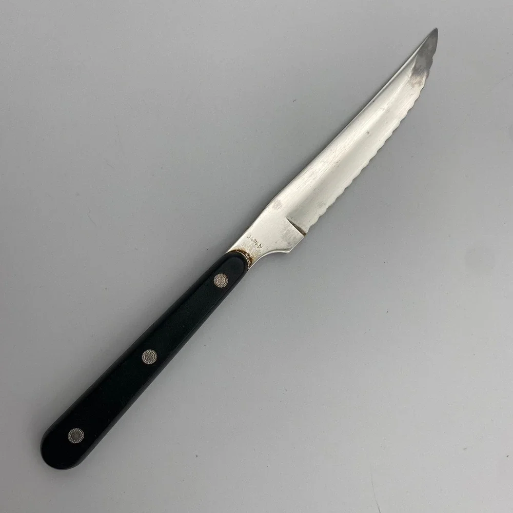JA Henckels International Eversharp Steak Knife Stainless Japan Black Handle